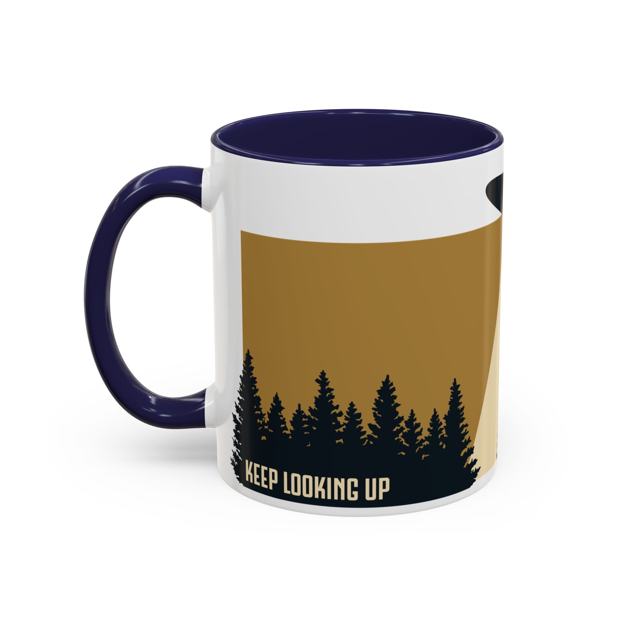 Keep Looking Up Mug | Observatory 51 Signature UFO Coffee Mug | Retro Sci-Fi Gift for UFO Enthusiasts | Alien & UAP Inspired Ceramic Mug
