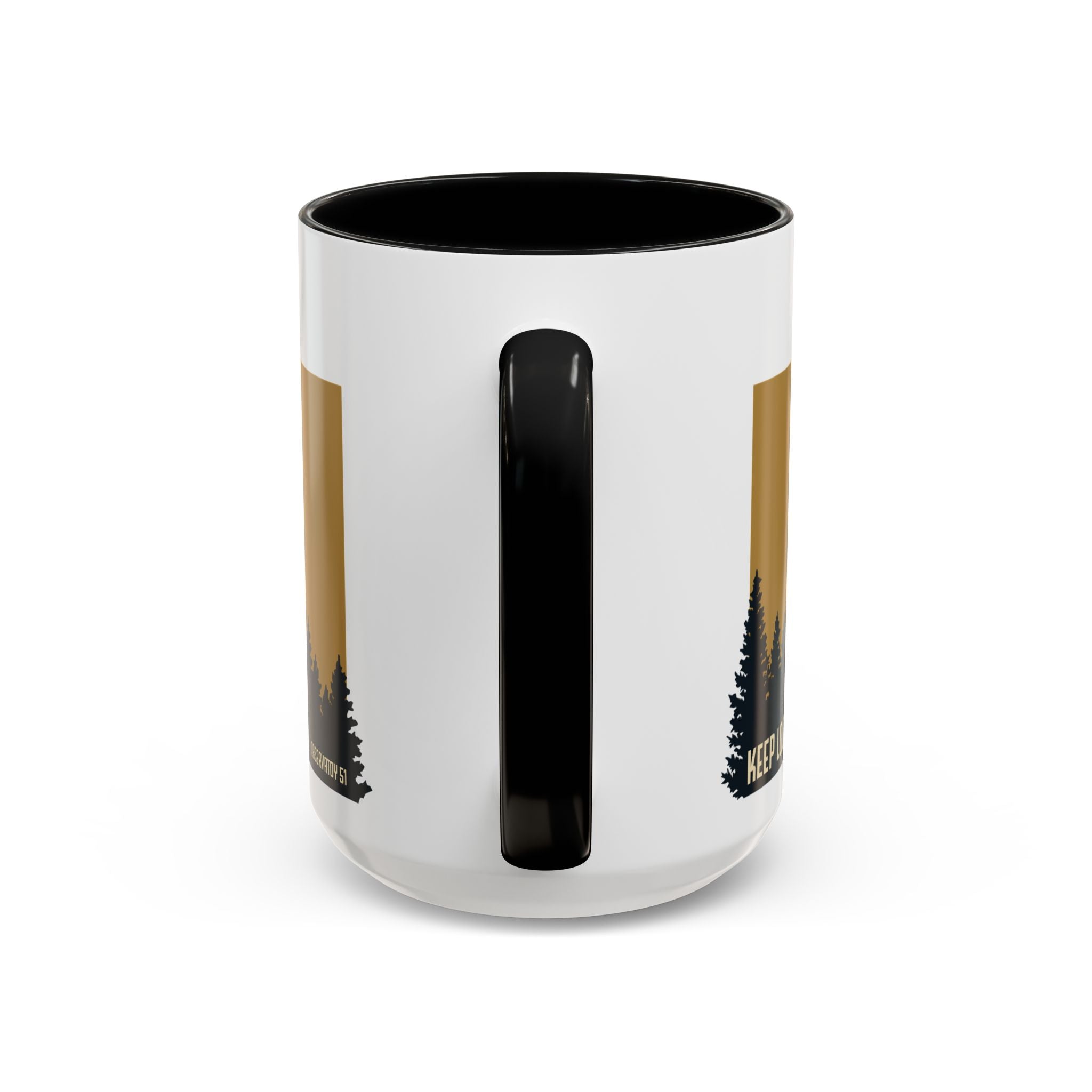 Keep Looking Up Mug | Observatory 51 Signature UFO Coffee Mug | Retro Sci-Fi Gift for UFO Enthusiasts | Alien & UAP Inspired Ceramic Mug