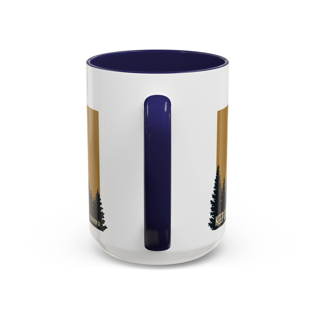 Keep Looking Up Mug | Observatory 51 Signature UFO Coffee Mug | Retro Sci-Fi Gift for UFO Enthusiasts | Alien & UAP Inspired Ceramic Mug