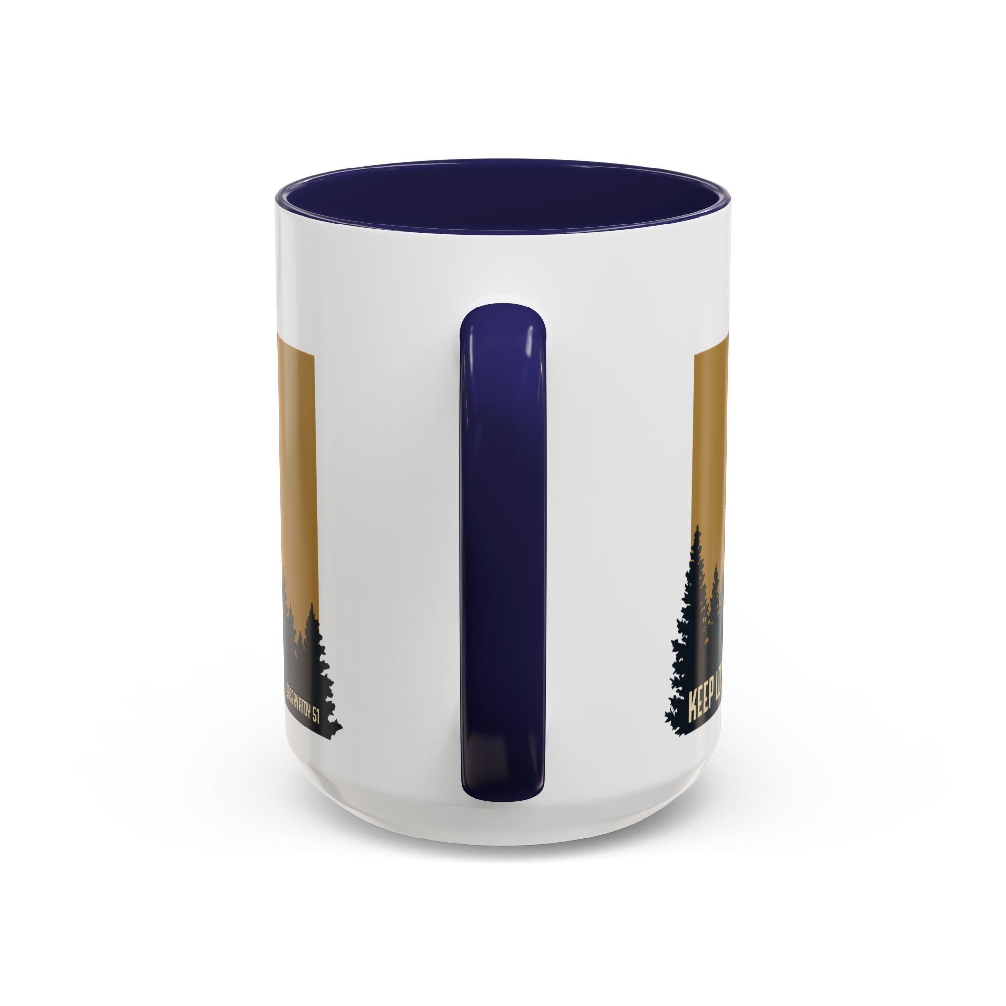 Keep Looking Up Mug | Observatory 51 Signature UFO Coffee Mug | Retro Sci-Fi Gift for UFO Enthusiasts | Alien & UAP Inspired Ceramic Mug