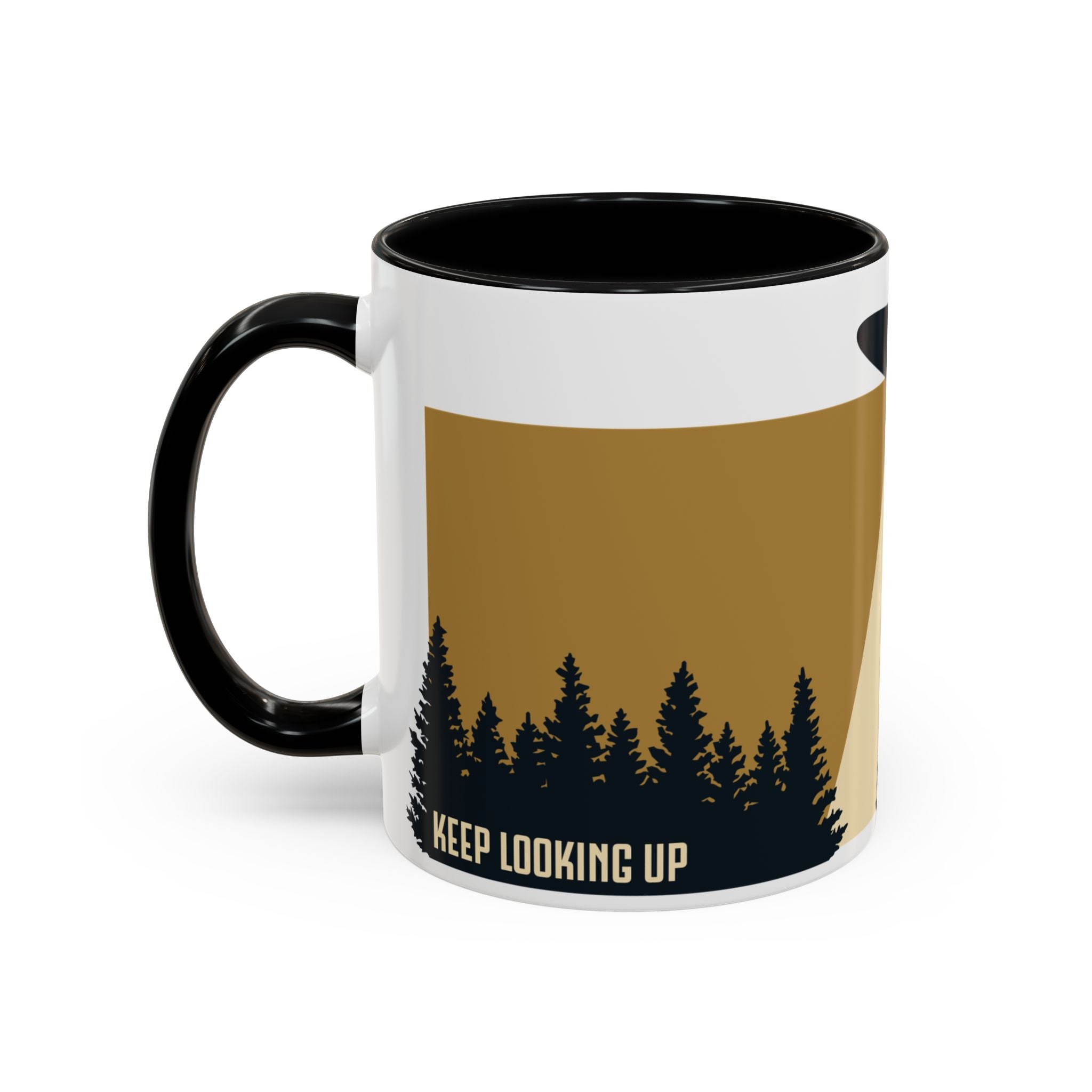 Keep Looking Up Mug | Observatory 51 Signature UFO Coffee Mug | Retro Sci-Fi Gift for UFO Enthusiasts | Alien & UAP Inspired Ceramic Mug